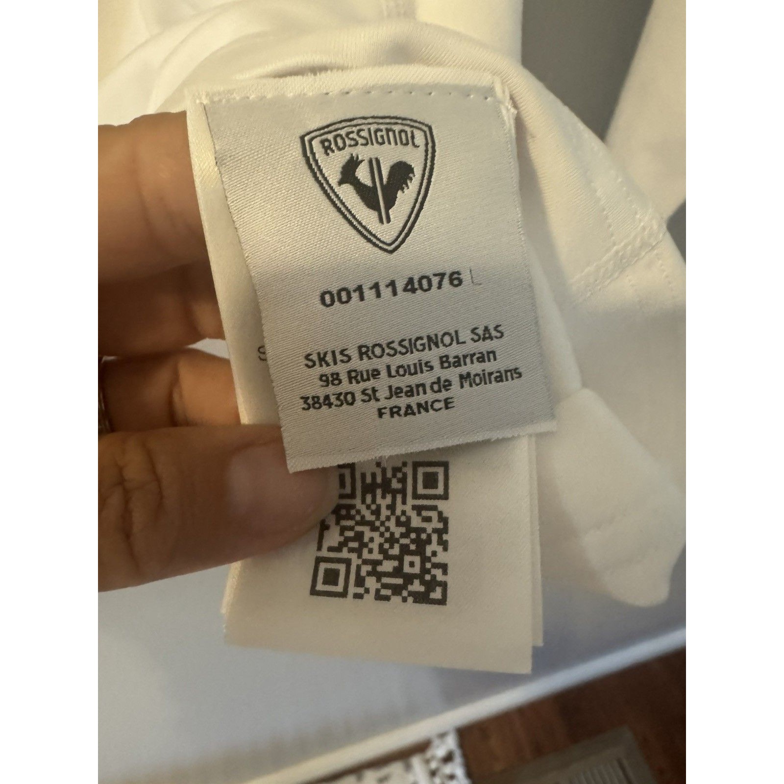 Rossignol Women's 1/4 Zip Sz Small White Long Sleeve Upf 50 Nwt — image 5 of 8